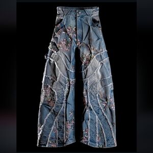 Badson Cherry Blossom Overgrowth Jeans